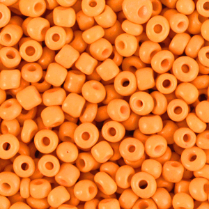 3mm rocailles amber orange