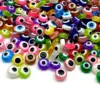 Acrylkralen 8mm evil eyes multicolor