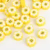 Polymeerklei kralen gele bloem smiley