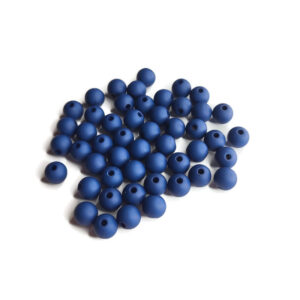 8mm Acryl kralen Peacoat Blue