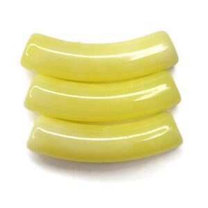 Tube acrylkralen fel geel