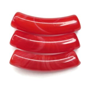 Tube acrylkralen rood
