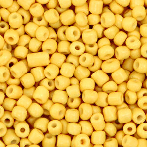 Glaskralen Rocailles 8/0 (3mm) Golden Yellow