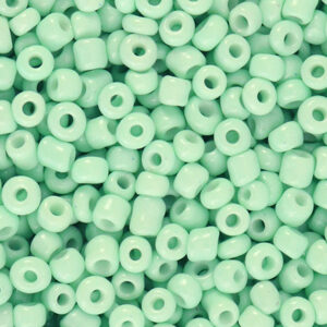 Glaskralen Rocailles 8/0 (3mm) Neo mint Green