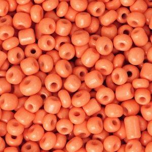 Glaskralen Rocailles 8/0 (3mm) Tangerine Orange