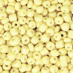 Glaskralen Rocailles 8/0 (3mm) Soft Yellow