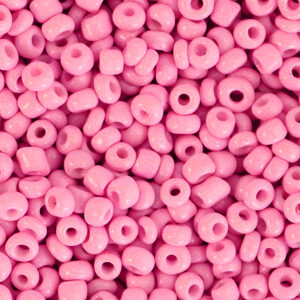 Glaskralen Rocailles 8/0 (3mm) Punch Pink