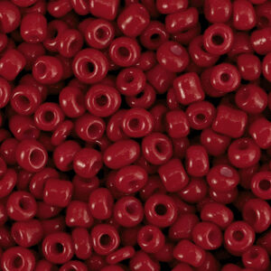 Glaskralen Rocailles 8/0 (3mm) Cherry Red