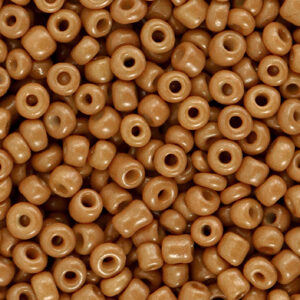 Glaskralen Rocailles 8/0 (3mm) Sierra Brown