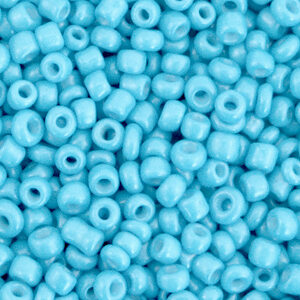 Glaskralen Rocailles 8/0 (3mm) Light Blue