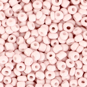 Glaskralen Rocailles 8/0 (3mm) Baby Pink
