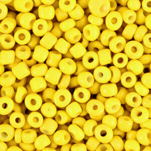 Glaskralen Rocailles 8/0 (3mm) Cyber Yellow