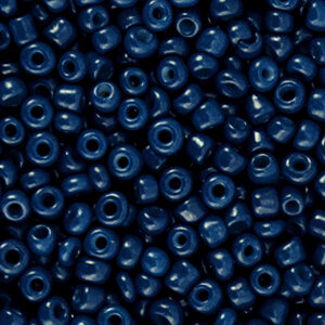 Glaskralen Rocailles in Dark navy blue