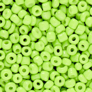 Glaskralen Rocailles 8/0 (3mm) Apple Green