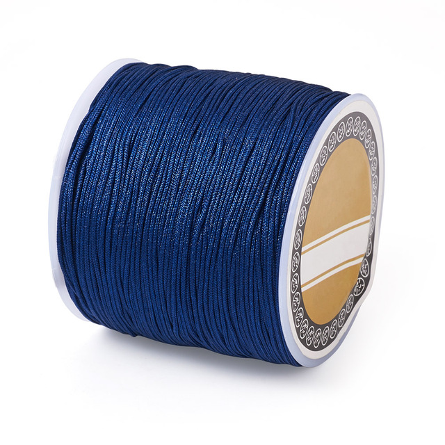 Nylon koord donker blauw 0,8mm 5 meter