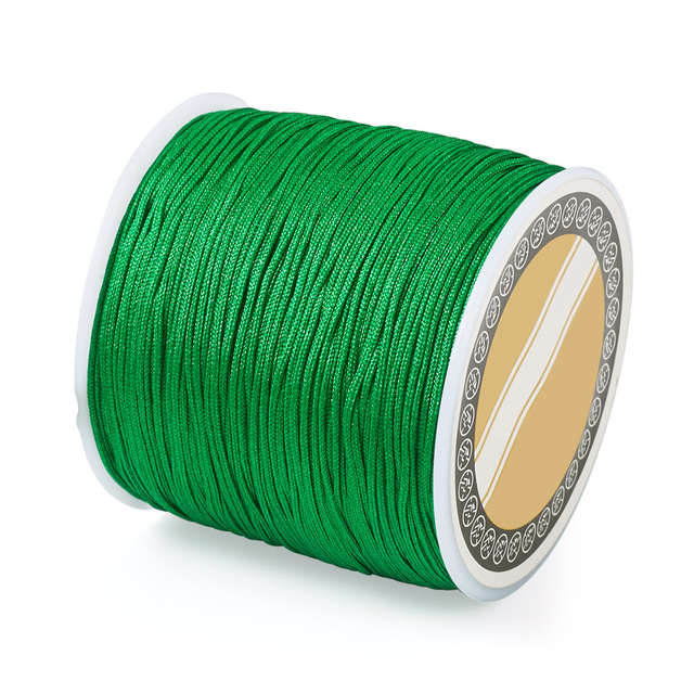 Nylon koord limoen groen 0,8mm 5 meter