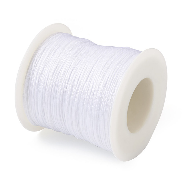 Nylon koord wit 0,8mm 5 meter