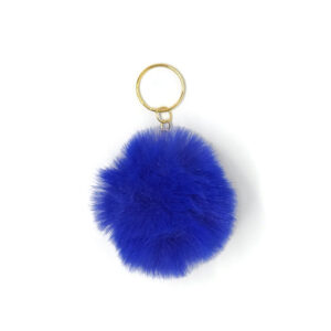 Blauwe Fluffy pompons