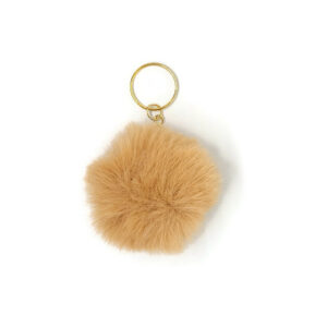 Camel bruin Fluffy pompons