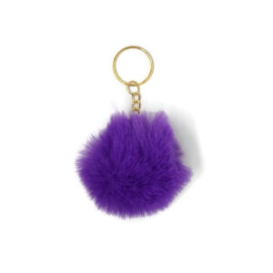 Donker lavendel paarse Fluffy pompons