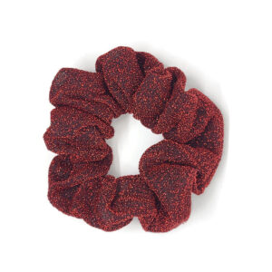 Scrunchies rood & Glitter