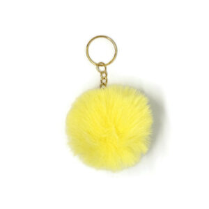 Gele Fluffy Pompon