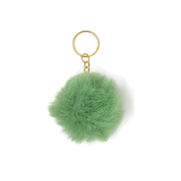 Groene Fluffy pompons