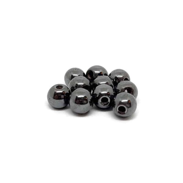 6mm Zwarte Hematiet natuursteenkralen