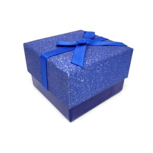 Sieradendoosje/Cadeau doosjes blauw met strik