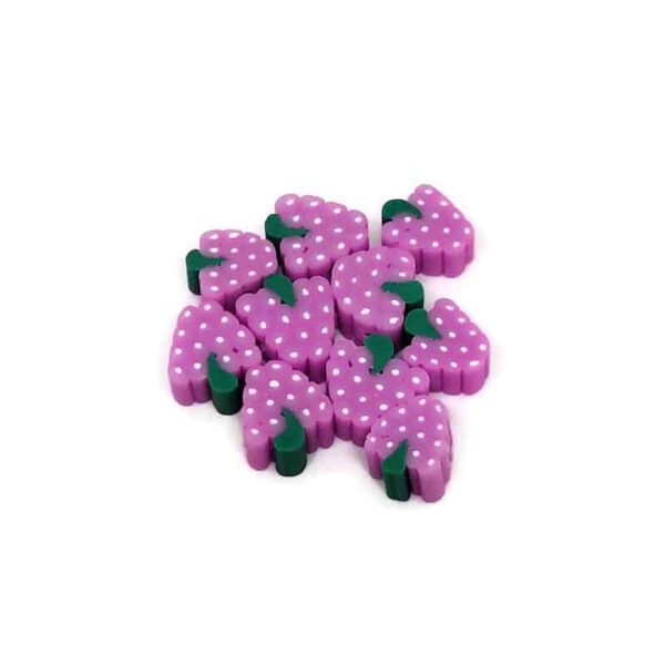 Leuke polymeer kralen licht paarse druiven