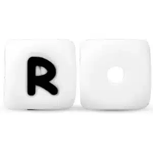 12mm Siliconen letterkraal R