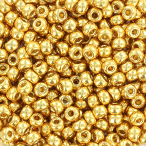 miyuki rocailles duracoat galvanized gold 4202 8